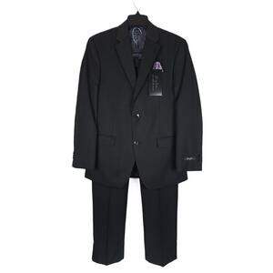 Sean John Men's Classic-Fit 2-Piece Suit Black Solid 38R 30x30 NWT